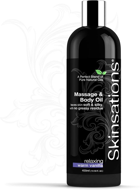 Skinsations - Sensual Massage Oil - Vanilla 13.5oz | Warming
                    