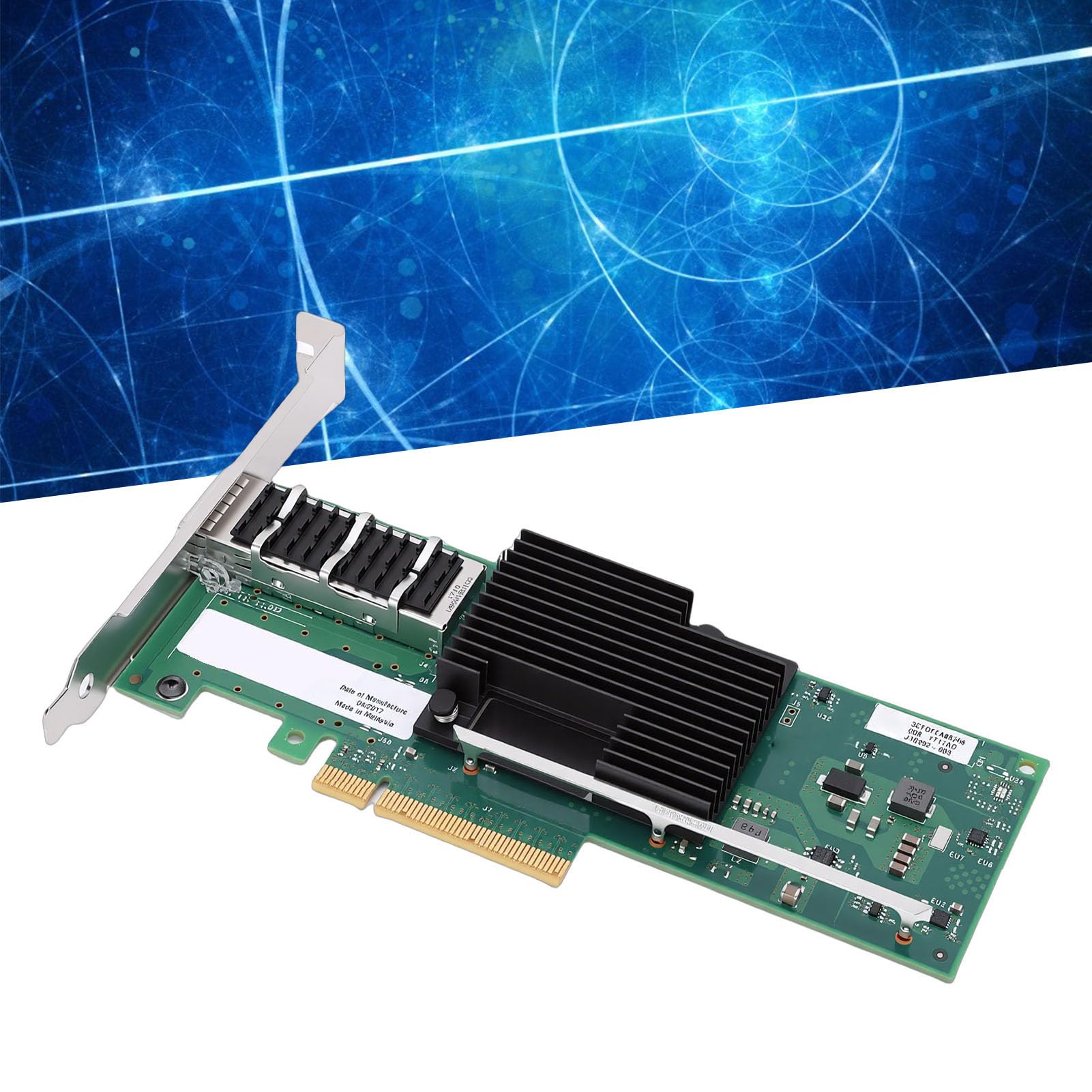 GOWENIC Adattatore di Rete PCIe, velocità Dati, Migliora la stabilità del Server, Supporto Tecnico, per L'aggiornamento dei Server Nelle Piccole e Medie Imprese