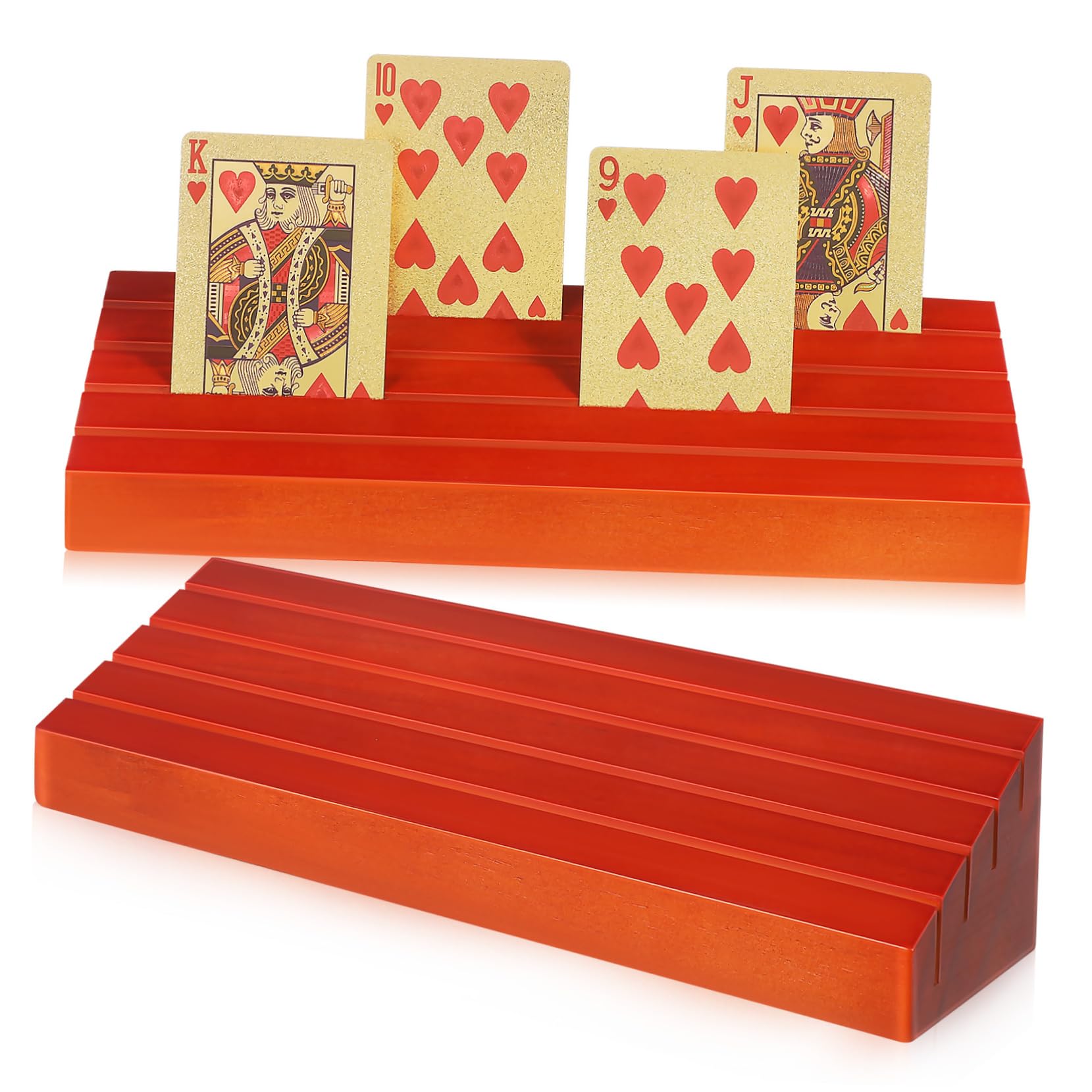 Kartenspielhalter Aus Holz Kartenständer Für Tisch Spielkartenhalter Für Bridge Kartenablage Mit Holzsockel Praktisch Für Erwachsene