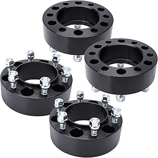 IRONTEK 6x5.5 Wheel Spacers 2" 6x139.7mm to 6x139.7mm Hubcentric Spacers Adapters(12x1.5 Studs,106mm Hub Bore) Wheel Extenders for Toyota Tacoma 4Runner Tundra FJ Cruiser; for Lexus GX460 GX470 4PCS