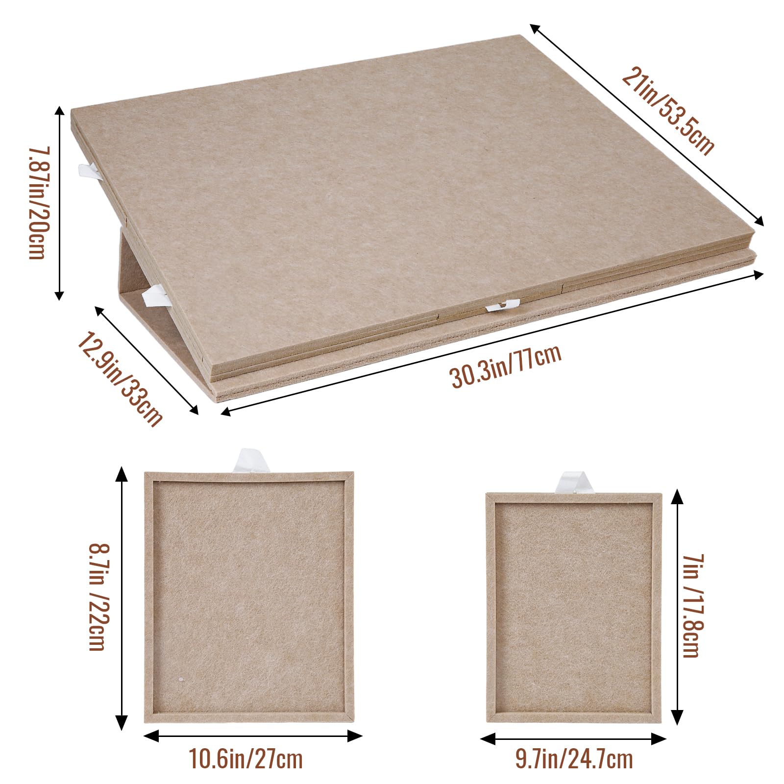 Tapete Puzzle 1000 Piezas con 6 Cajones de Clasificación, Beige