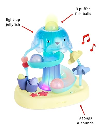 Skip Hop Seascape Musical Activity Ball Drop 2-Stage Cause & Effect Developmental Toy with Lights, Songs and Sounds Age 6m+ 4
