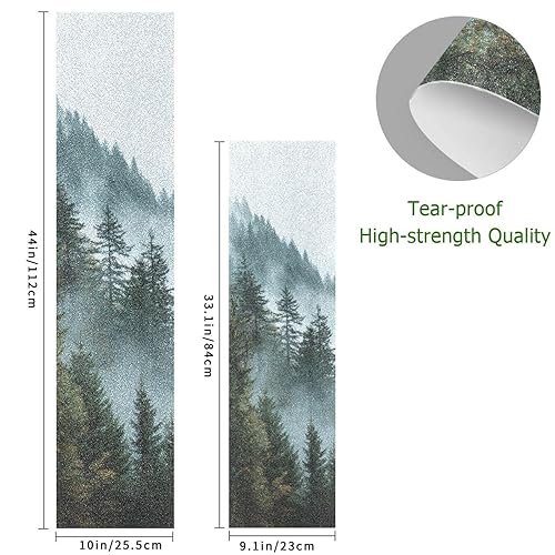 Vista 116 de Abstracto Negro Gris Geométrico Skateboard Grip Tape 33x9inch Papel de lija Longboard Scooter Griptape Diseño antideslizante y anti-desgarro