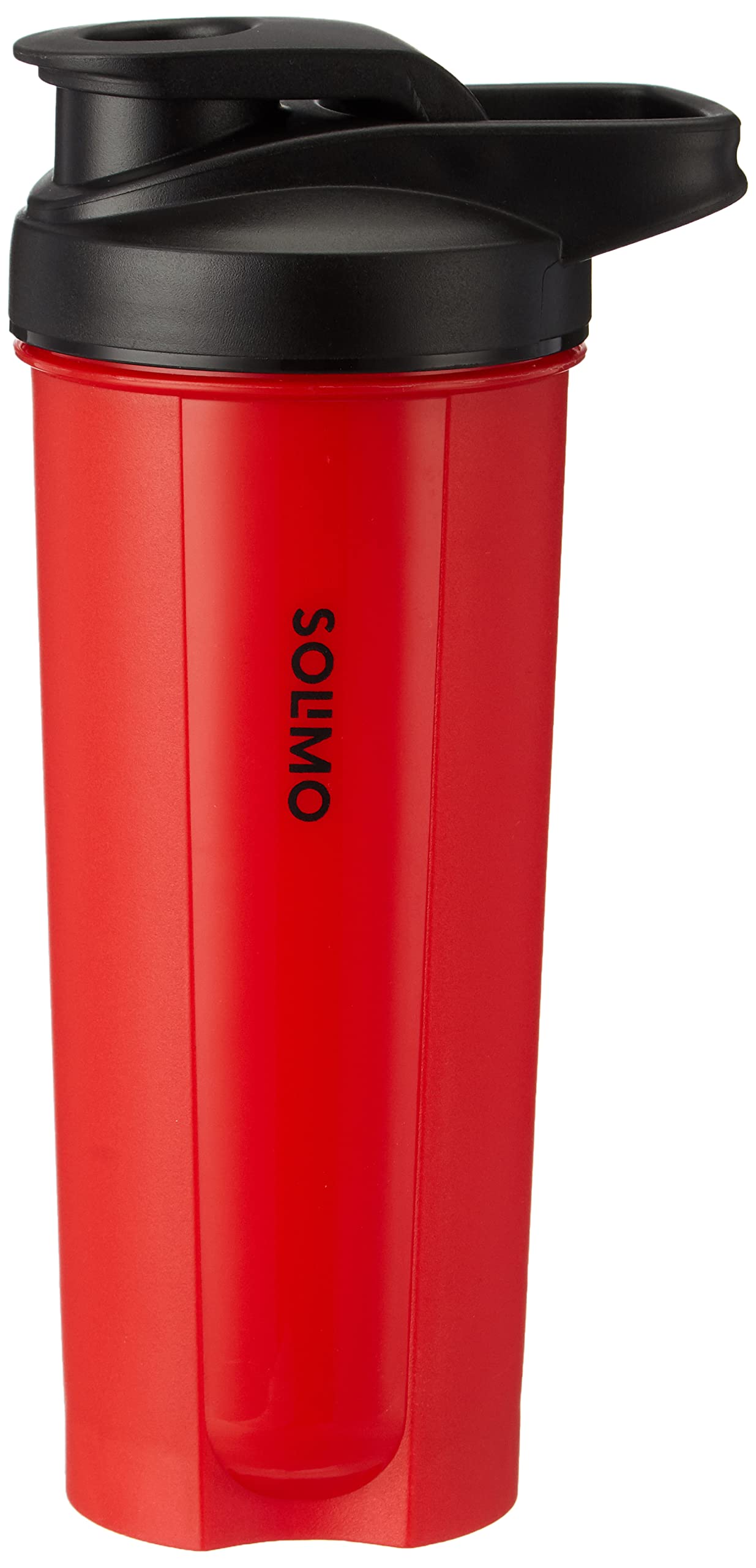 Amazon Brand - Solimo Polypropylene Plastic Gym Shaker | Leak Proof | Ergonomic Design For Handling | Red | 750 Ml