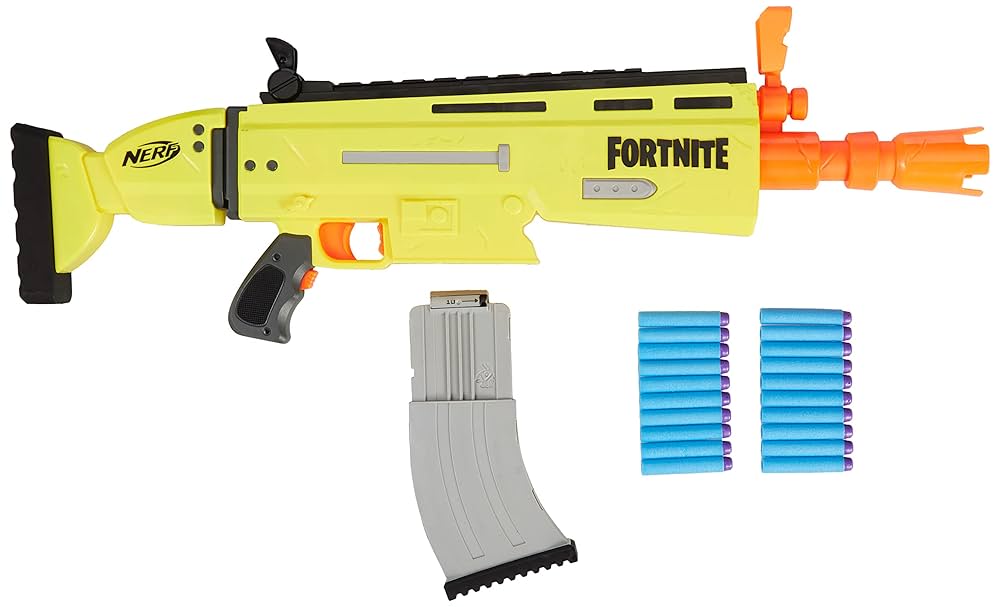 Hasbroハズブロ ナーフ フォートナイト AR－L NERF Fortnite AR-L - Blaster de Dardos Elétrico com 10