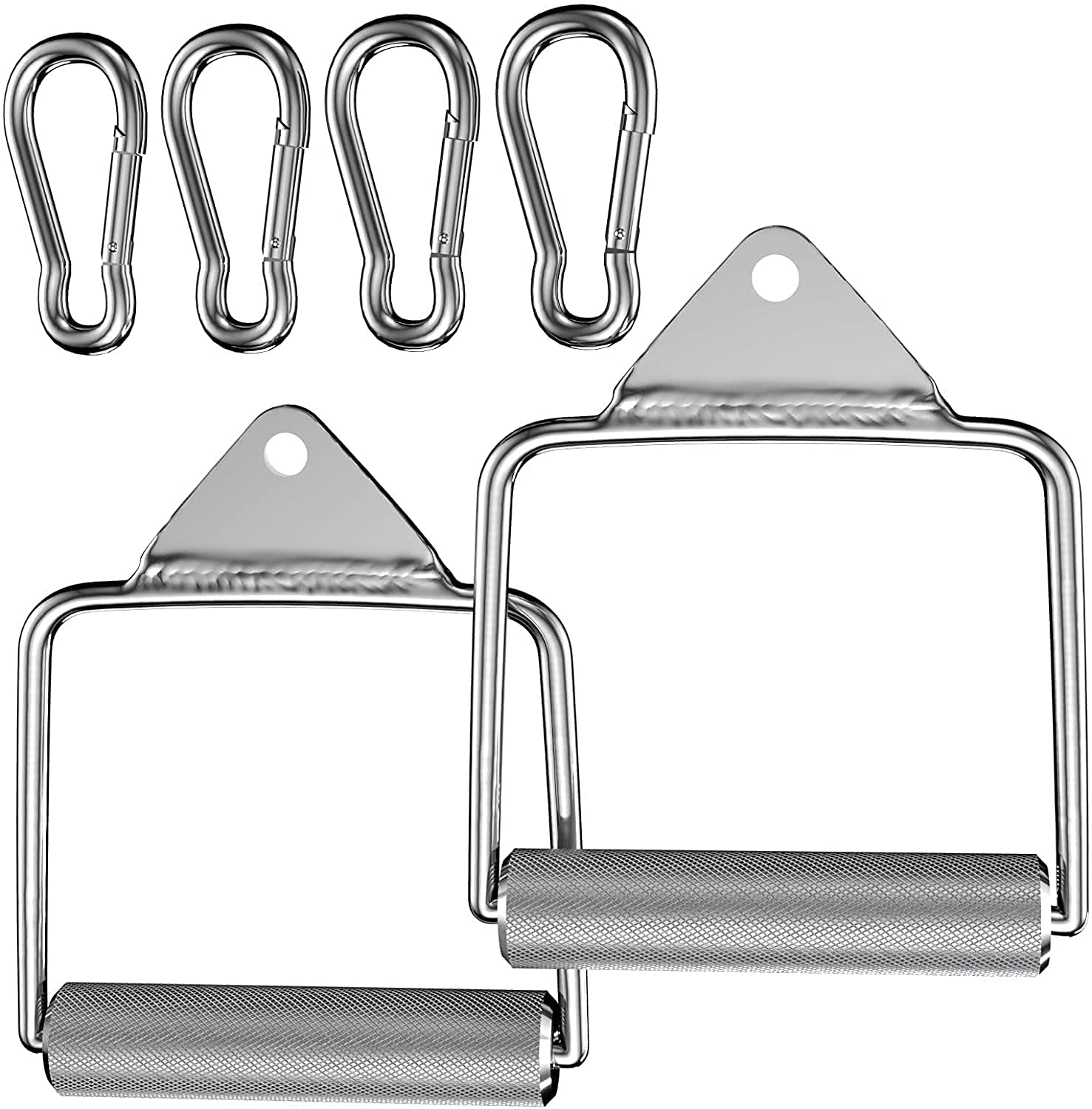 Sports D Handle Pull Down Cable Attachment Set Non-Slip Triceps Grip Pulley with 4 Safety Hooks Exercise Handles for Gym Home (B09D3P23QK) Amazon Price History, Amazon Price Tracker