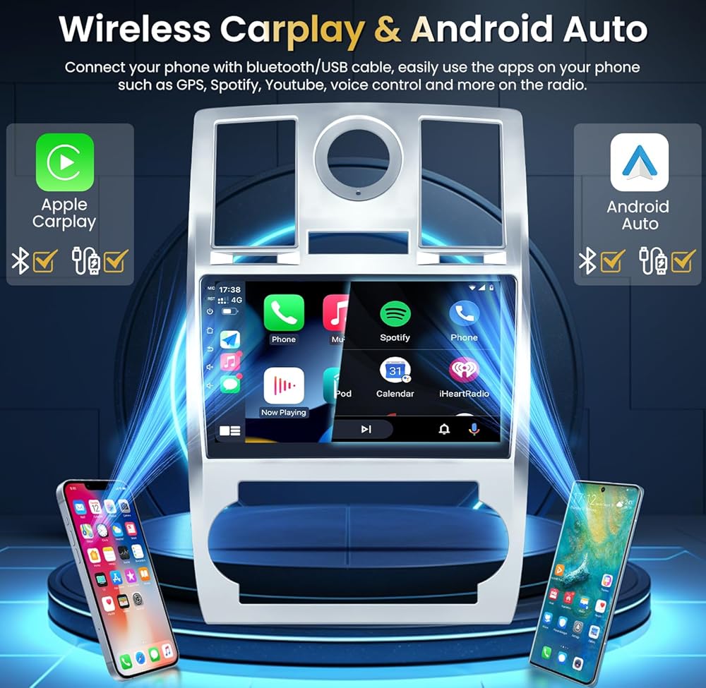 64G 9-Inch Car Stereo for Chrysler 300C with Carplay 7