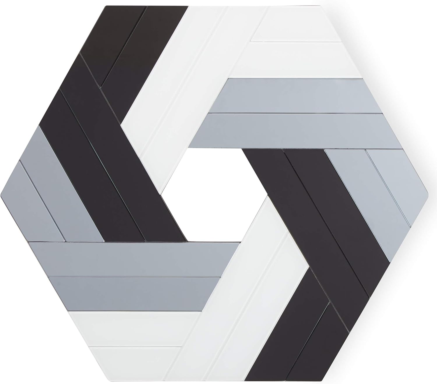 Now House by Jonathan Adler Hexagonal Chroma Wall Art, Black