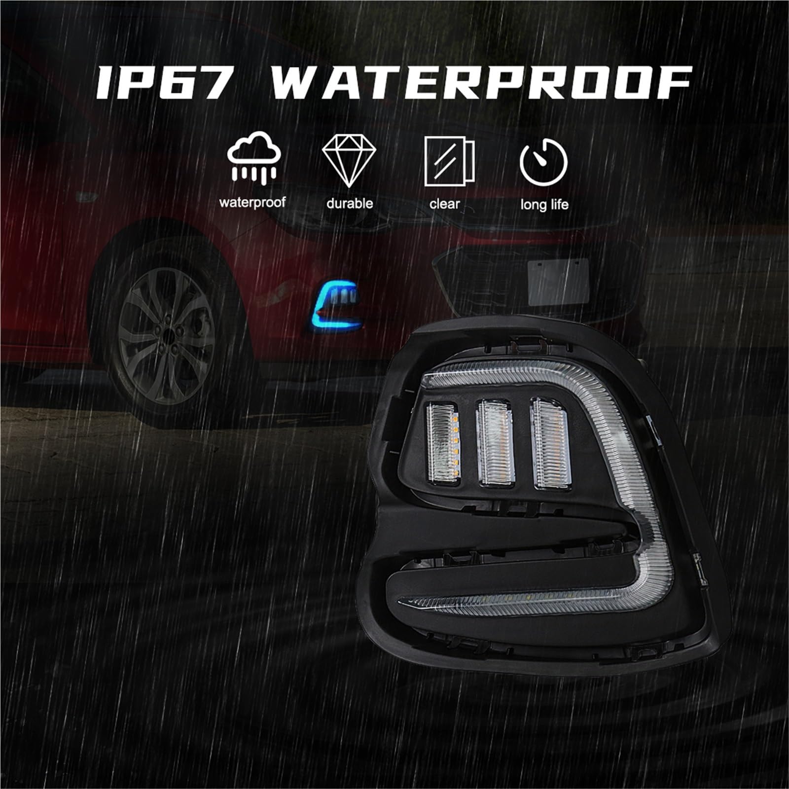 LIGHT DRL do Chevroleta Cavaliera 2016 2017 2018 2019 Światła do jazdy dziennej, kierunkowskazy, światła przeciwmgielne, białe, żółte, niebieskie, akcesoria samochodowe