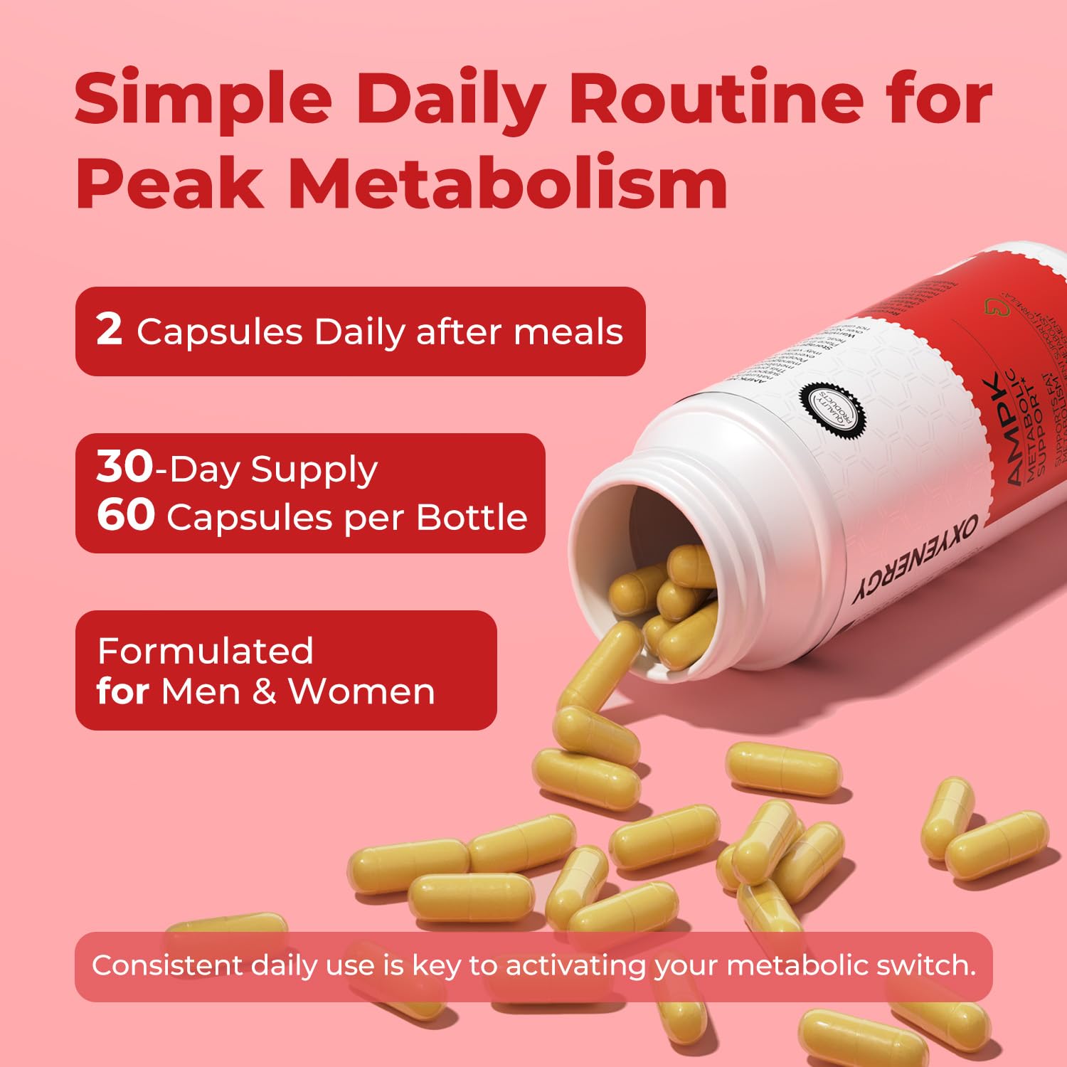 OxyEnergy Fat Burner & AMPK Activator for Metabolism Support, 60 Capsules — Amazon image 7