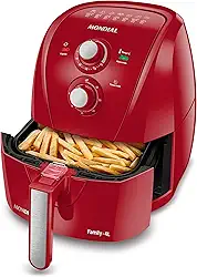 MONDIAL Fritadeira Sem Óleo Air Fryer 4L, Vermelho, 1500W, 110V - AFN-40-FR