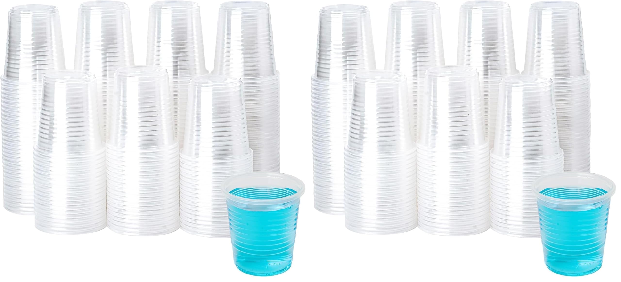 YEEHAW 9 oz Plastic Cups, 500 Pack - Clear Disposable Drinking Water Cups for Cold Beverages, Clear Plastic Cups for Drinking, Ideal for Party — Amazon image 10