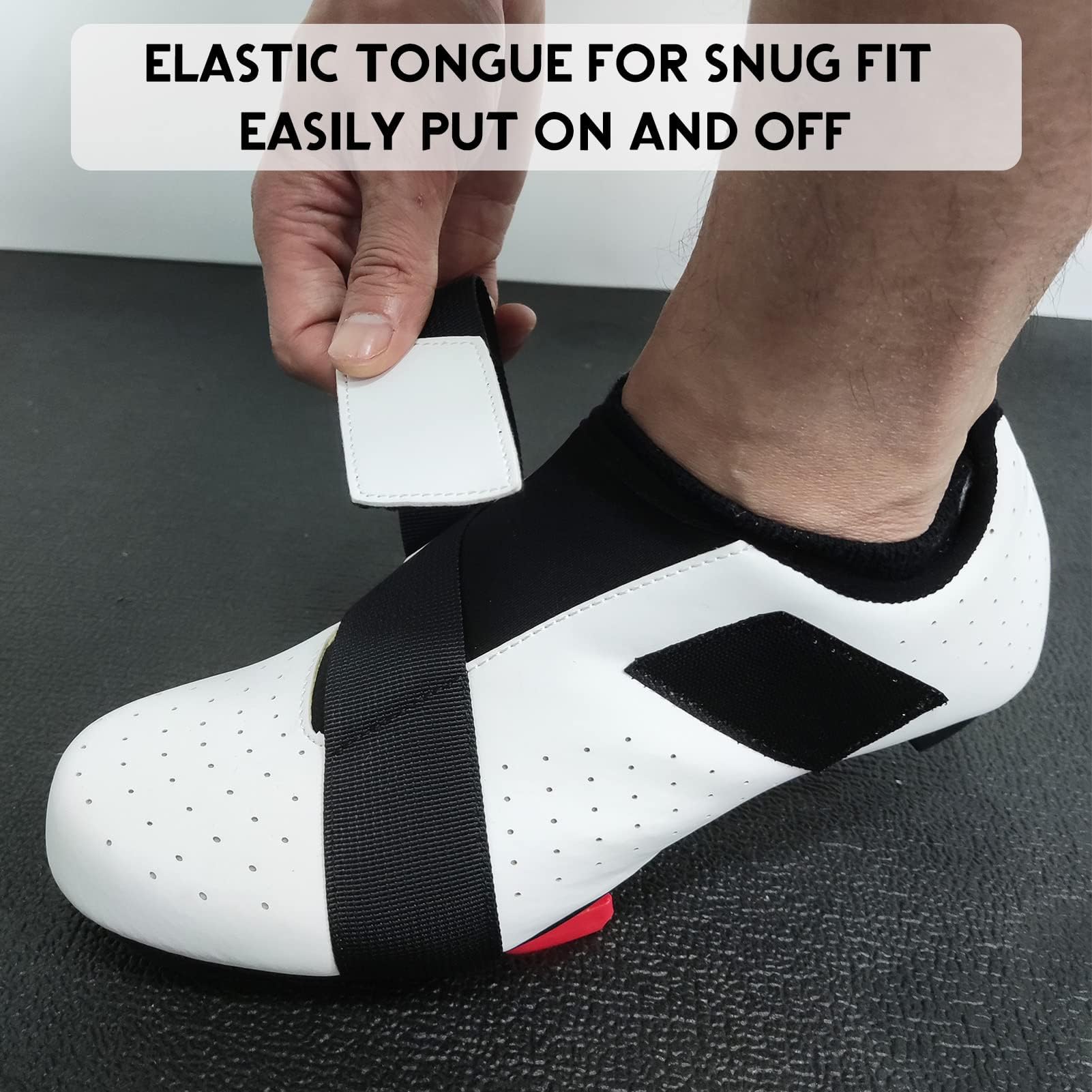 VikoViren Unisex Cycling Shoes Compatible with Peloton Bike with Single Hook & Loop Strap and Delta Cleats Included Perfect for Indoor Road Riding Bike Shoes for Men Women