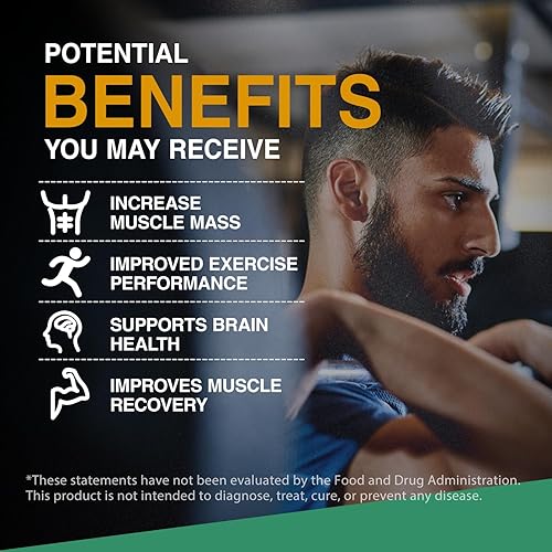 Miniatura 3 de Cápsulas de monohidrato de creatina, píldoras de creatina pura micronizadas para mejorar el entrenamiento y el crecimiento muscular para hombres y