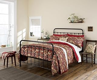 Strawberry Thief Duvet Cover Set Crimson, Red