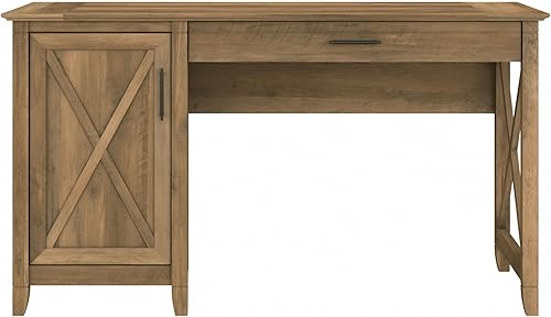 Miniatura 118 de Bush Furniture Key West - Escritorio de 48 W en nogal gris oscuro Gris Oscuro Nogal,gris (cape cod gray),Roble blanco de lino.,cereza bing,Roble