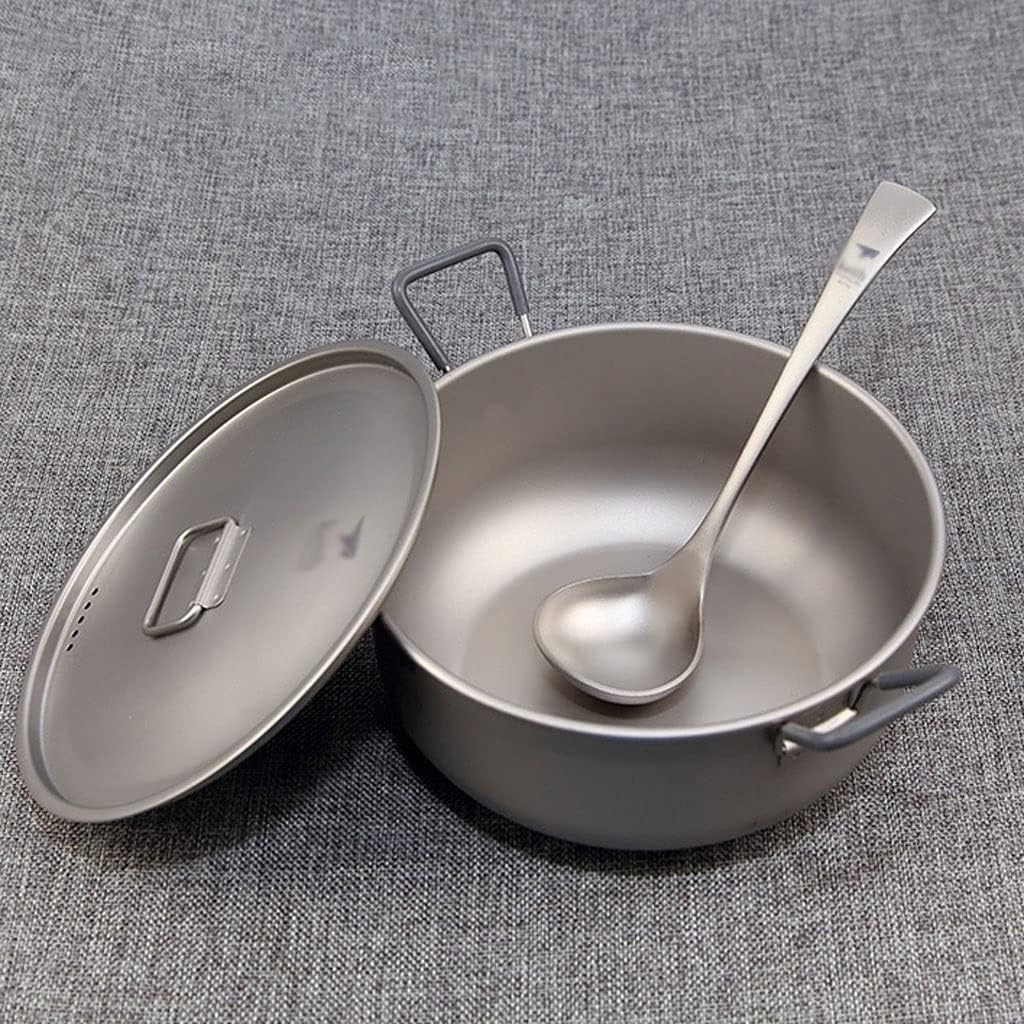 YYDS Outdoor Camping Camping Cooker Lightweight Pot Pure Titanium Cooking Pot for Backpacking Outdoor Hiking Picnic and Camping Cookware Adventures Picnics