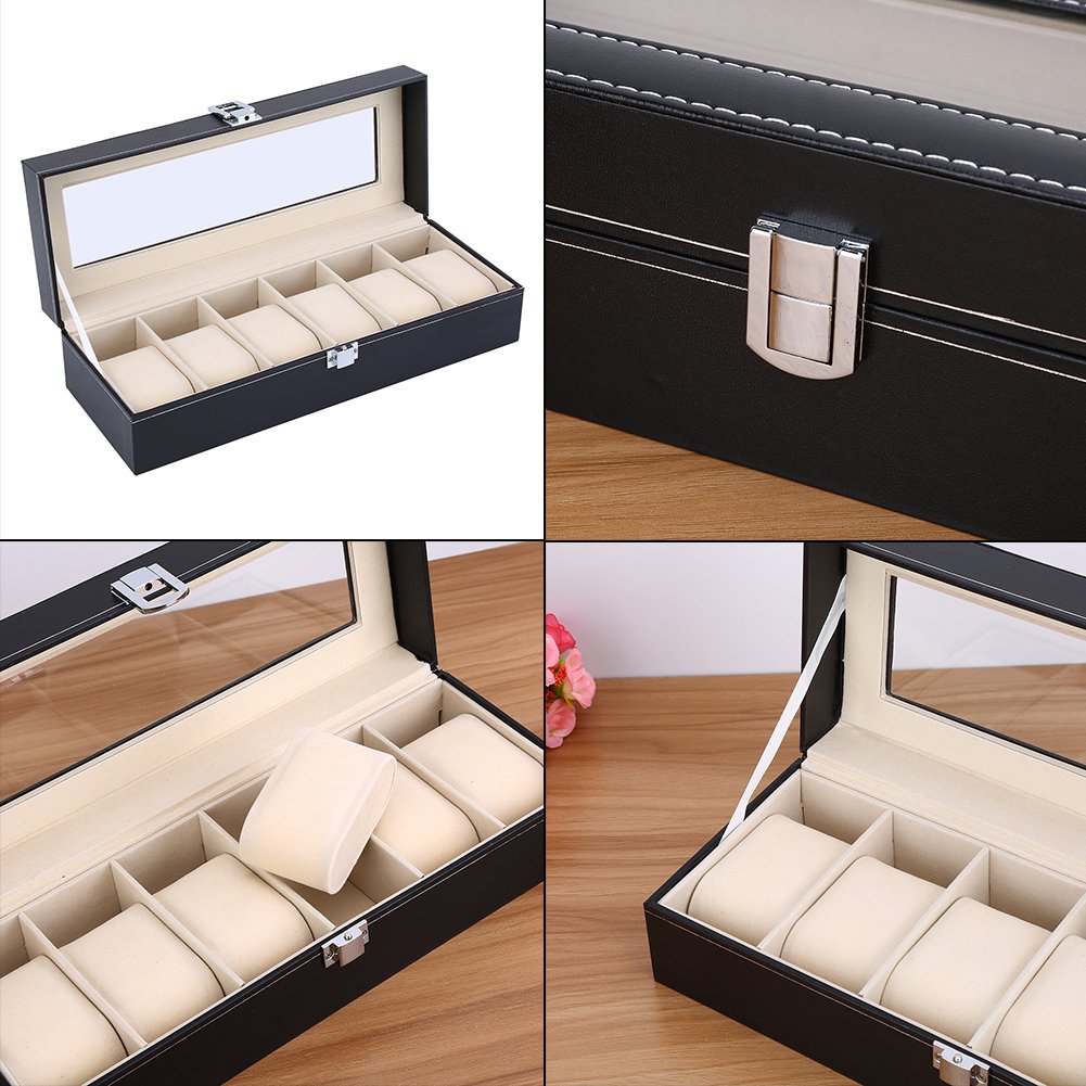 Estink Boîte de Rangement pour Montres 24 Emplacements