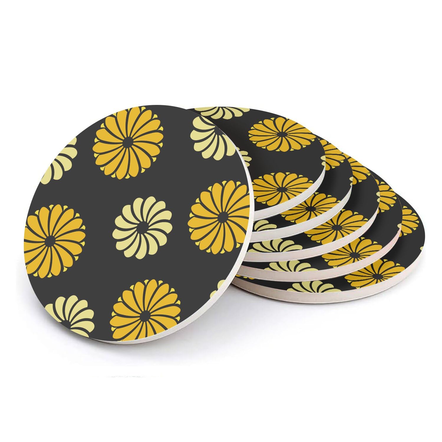 Sous-verre en céramique Nejiri style kimono art de la table premium de 108mm