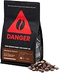 Danger Coffee by Dave Asprey, Remineralized, Mold Free & Lab Tested Whole Bean Coffee, Medium Roast, 10.9 Ounce