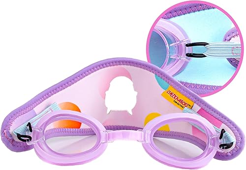 Miniatura 13 de Booggles, gafas de natación antivaho para niños, gafas ajustables para niños y niños pequeños, gafas de natación para niños con correa gruesa