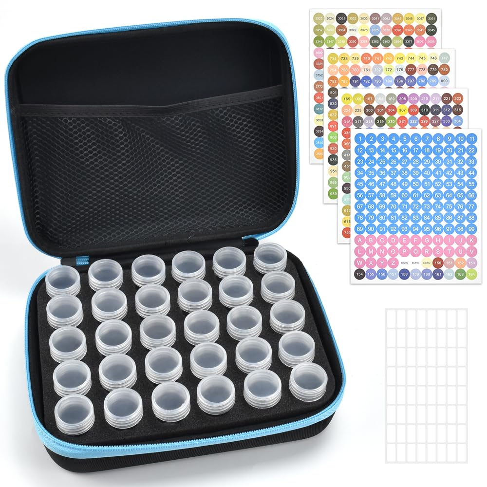 30 Grilles Boite Rangement Graines Boite de Stockage en Plastique Organisateur de Semences Potager avec Autocollants
