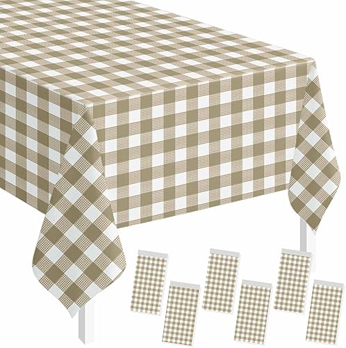 Miniatura 39 de SietDESEO Paquete de 2 manteles de plástico color rojo de 54 x 108 pulgadas, desechables de alta calidad para mesa rectangular, para bodas, baby