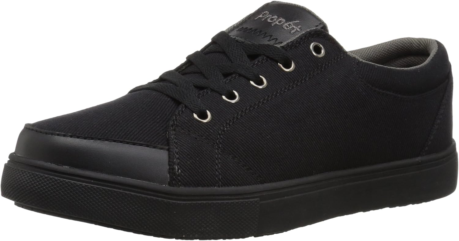 Propet Women's Aris Shoe, Black, 6 Medium US