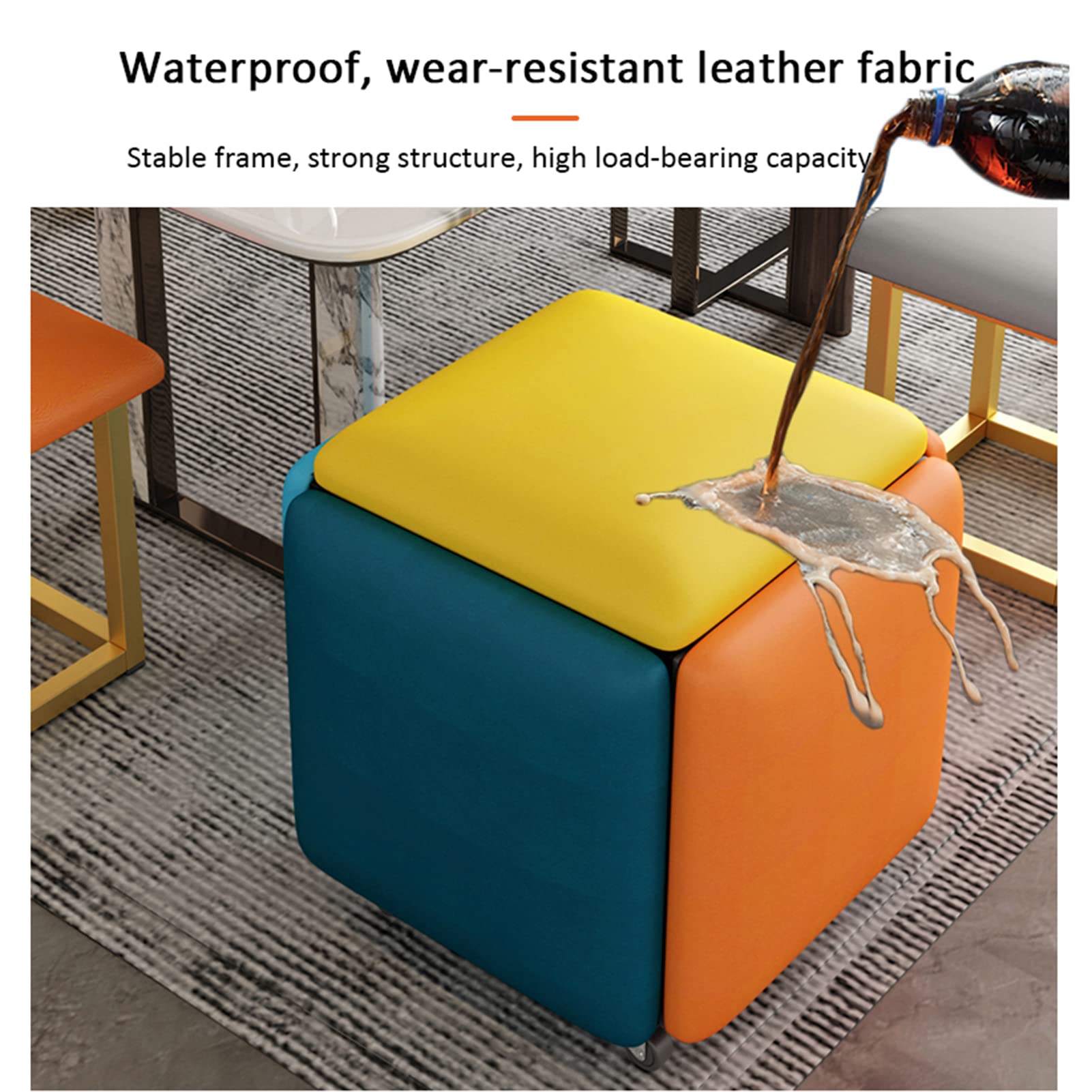 Amazon｜オットマン スツール 5 in 1 ネストスツール フットレスト