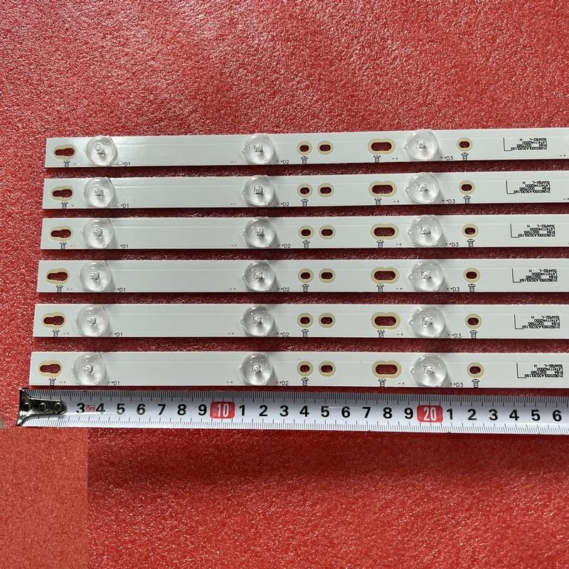 Bande de rétroéclairage LED for modèles 50pug6102, Le50u7970, 50put6400/60, 50PUH6400, 50PUF6061, 500TT67 V2, 500TT68 V2, CL-2K15-D2P5-500-D612-V1 RL(2 Kit for 2 TV)
