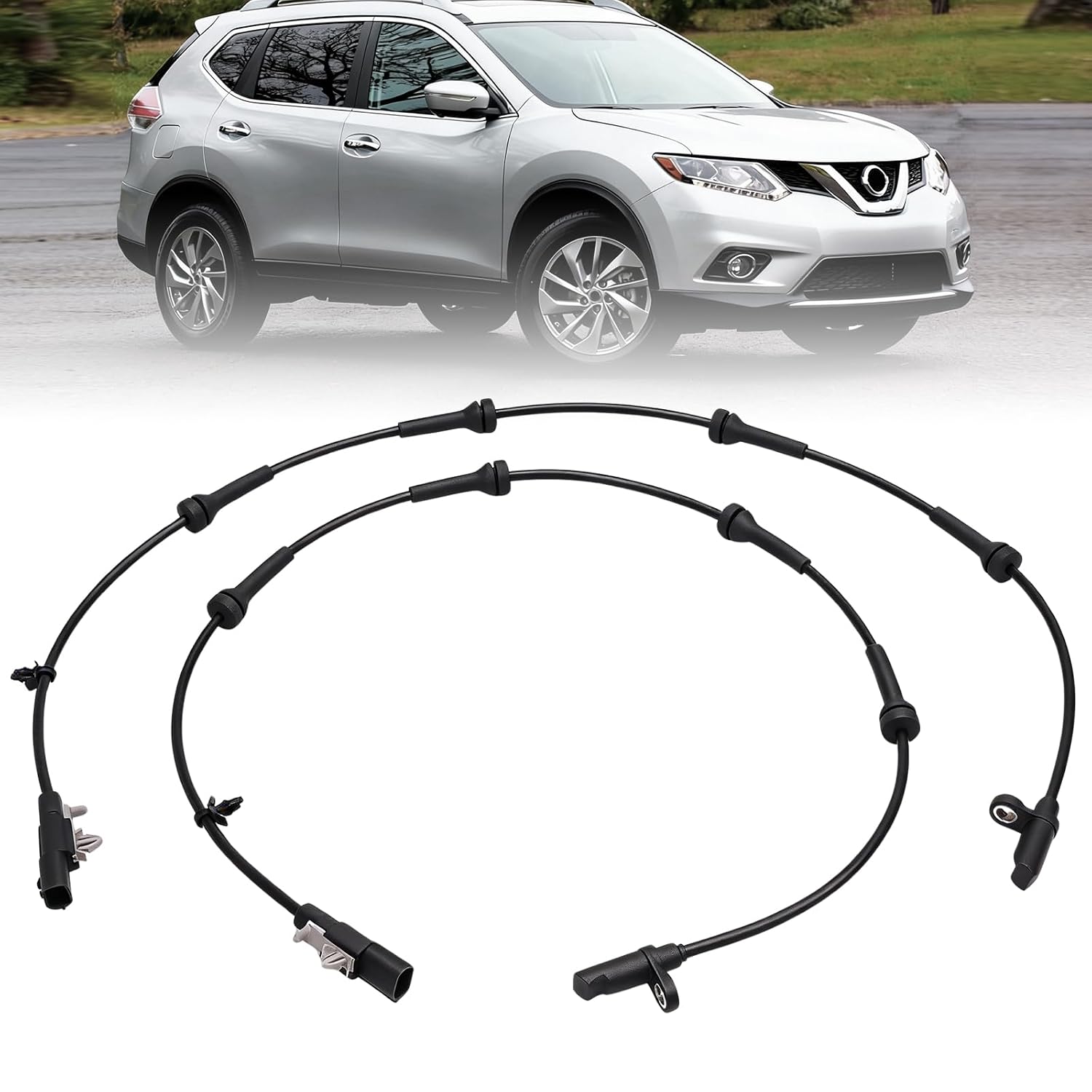 479004Bf0A 2Pcs Rear Left and Right Abs Wheel Speed Sensor Compatible with Rogue 2014-2020, Rogue Select 2014, 2ABS3008, 532898, 5S16077, ABS2528, ABSC20616, SS20934, ALS2528