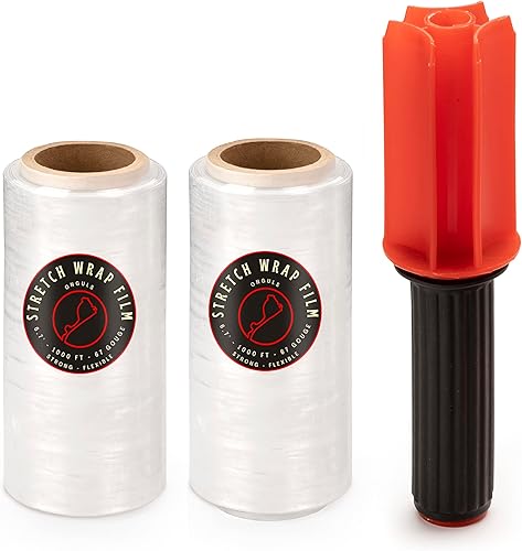 6.7 x 1000 pies, película elásticaenvoltura resistente de calibre 67 - Película elástica 500% elástica con mango fácil de usar - Envoltura de