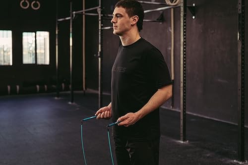 Miniatura 5 de Velites Cuerda de saltar ultraligera Cyclone | Diseño premium para DOBLE BAJO Y CRUZADO | Mango desmontable y sistema de 360º