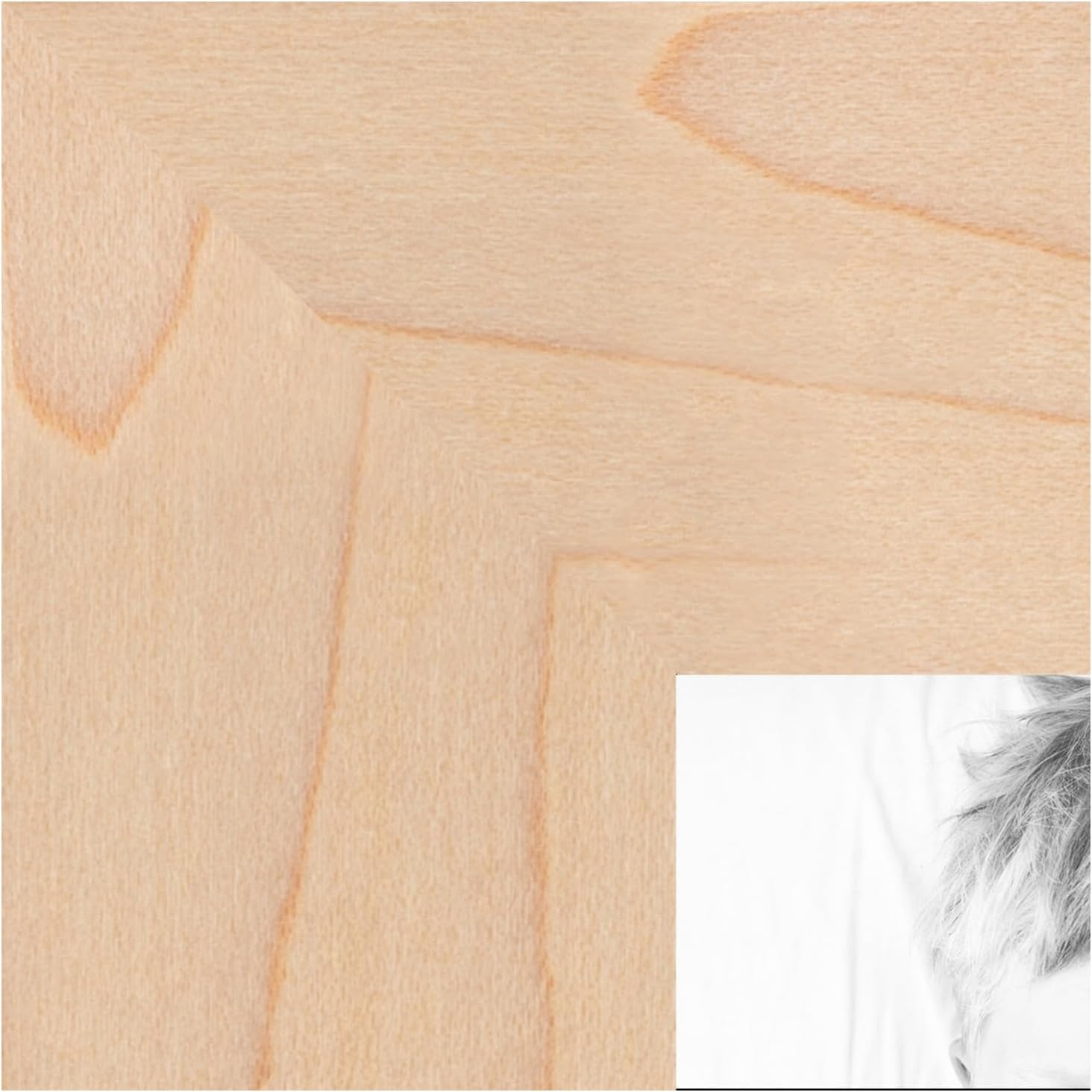 ArtToFrames 30x40 Inch Brown Picture Frame, This 1.25" Custom Wood Poster Frame is Hard Maple, for Your Art or Photos, 2WOM83626-410-30x40