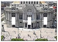 Vista 1 de Switch Plate Triple Toggle - Bellas Artes Building Mexico Monument Museum Art