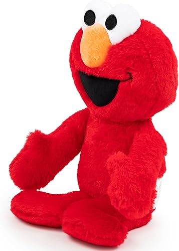 Vista 3 de Jay Franco Sesame Street - Almohada de peluche de Elmo rojo, microfibra de poliéster súper suave, 20 pulgadas Rojo - Elmo,Beige - Cosa,Negro