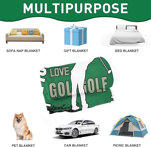 Miniatura 6 de Mantas de golf, mantas de golf para niños y niñas, jugador de equipo de golf, recuerdo de golf para niñas, niños, mujeres, hombres, mantas de golf