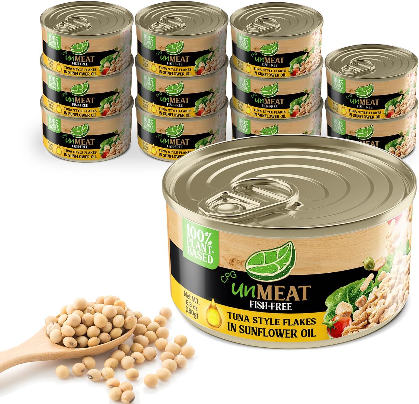 unMEAT Plant Based Tuna Style Flakes | Easy to Prepare Vegan Canned Tuna in S...