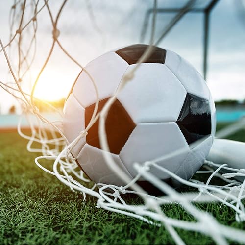 Miniatura 8 de Red de fútbol Red de fútbol de repuesto de fibra de polipropileno Red de entrenamiento de fútbol (8 x 6 pies)