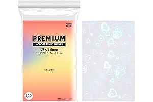 Acid-Free, PVC-Free Heart Holographic Kpop Photocard Binder
