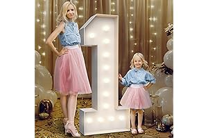 4FT Light Up Marquee Numbers 1, Party Decoration