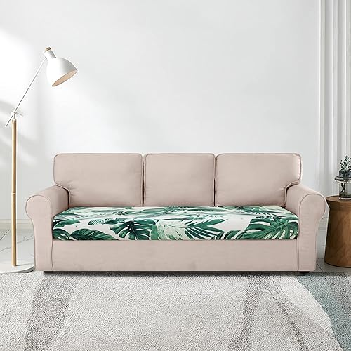 Miniatura 2 de UCCONO Fundas de cojín de sofá con estampado repelente al agua para sofá de 3 cojines, reemplazo universal para sofá, fundas elásticas con patrón
