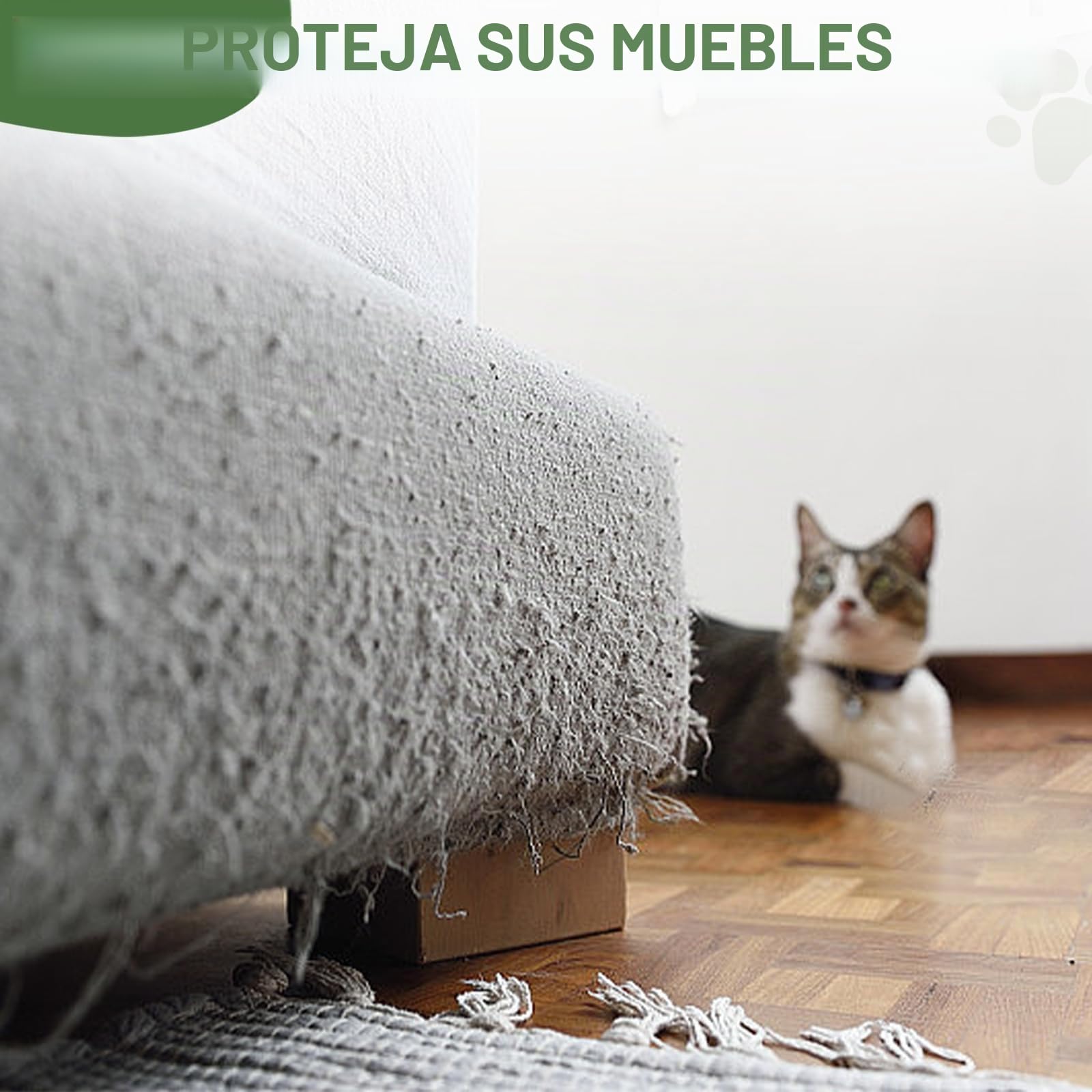 Poste rascador para gatos de palmera, poste rascador para gatos de 36 pulgadas con cuerda de sisal natural, 5 bolas interactivas y 2 postes rascadores de diseño curvado para gatos de interior, adultos