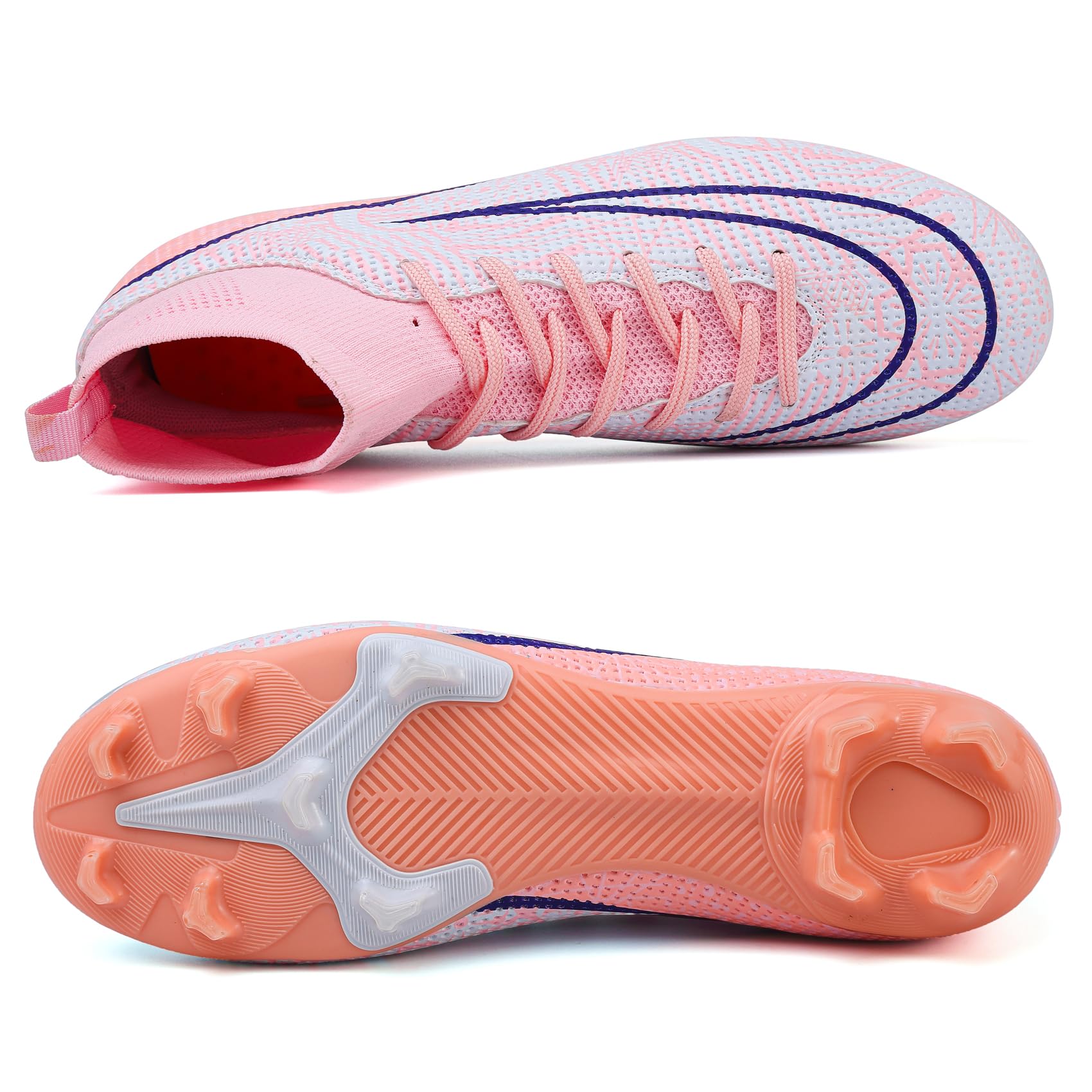 DimaiGlobal Scarpe da Calcio Uomo Sportivo attività Scarpe da Futsal Professionali competizioni Scarpe da Allenamento Teenager Indoor Scarpe da Calcetto Prato Artificiale