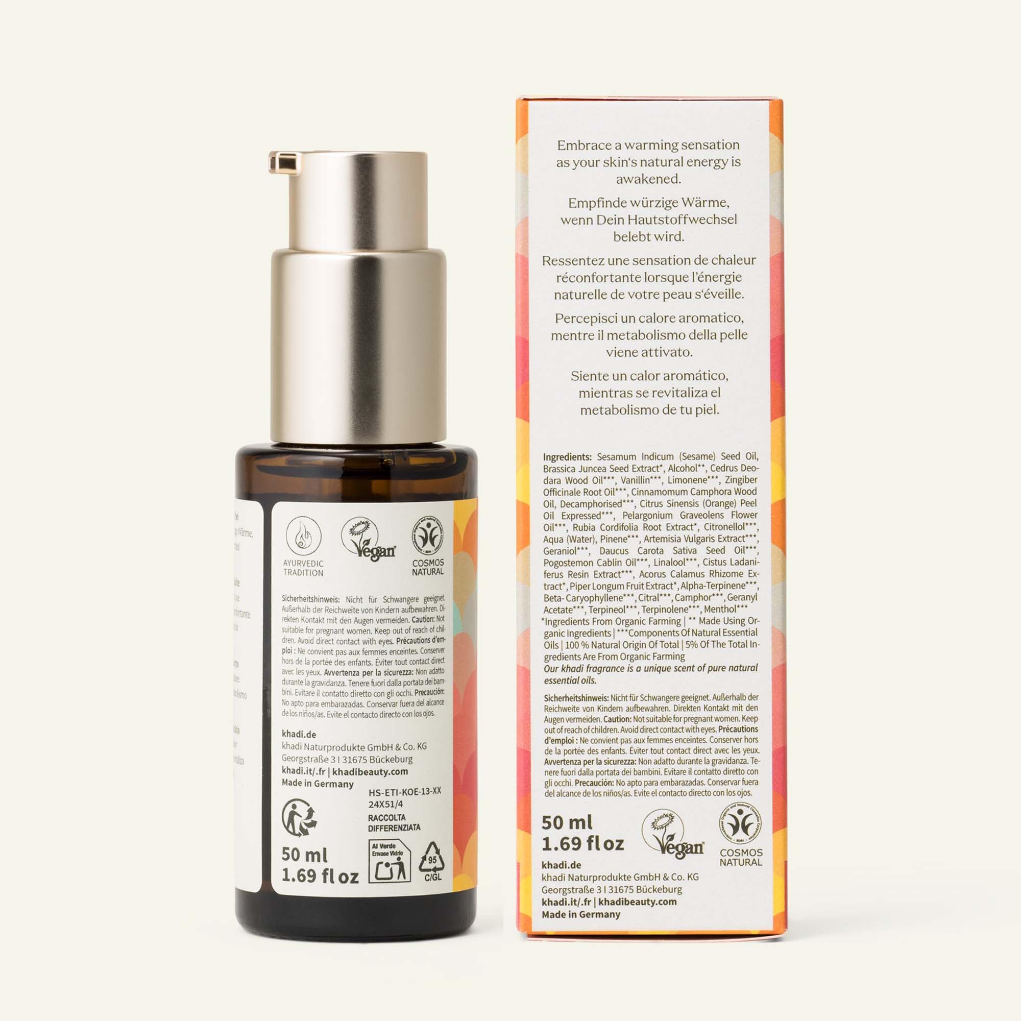 KHADI aceite elixir ayurveda anticelulitis do codziennego stosowania 50ml