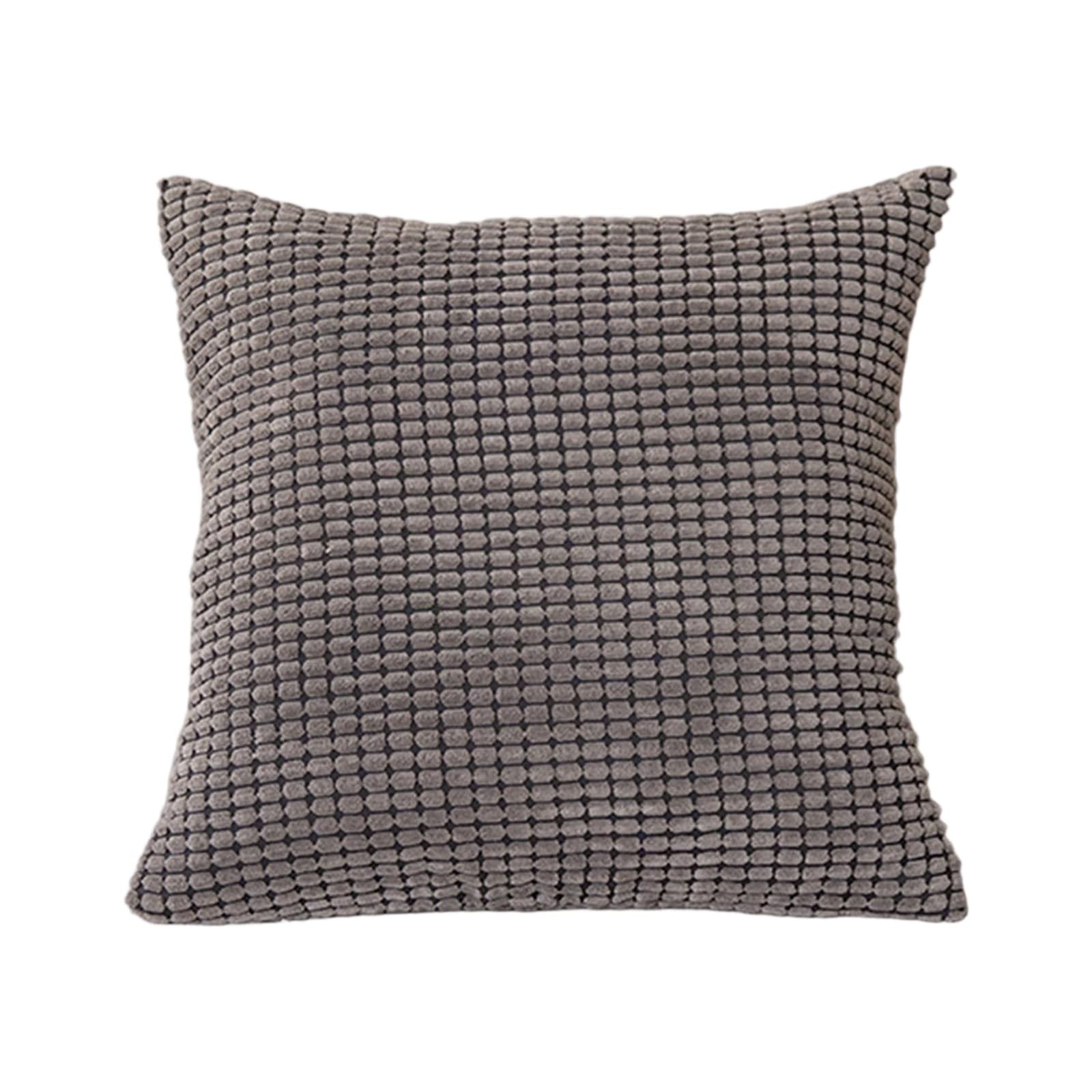carotoe Throw Pillow Slip, Soft Plushes Throw Pillow Covers Grains Bright Accent for Ages Home Comfort Living Room Cushions Covers Corduroy