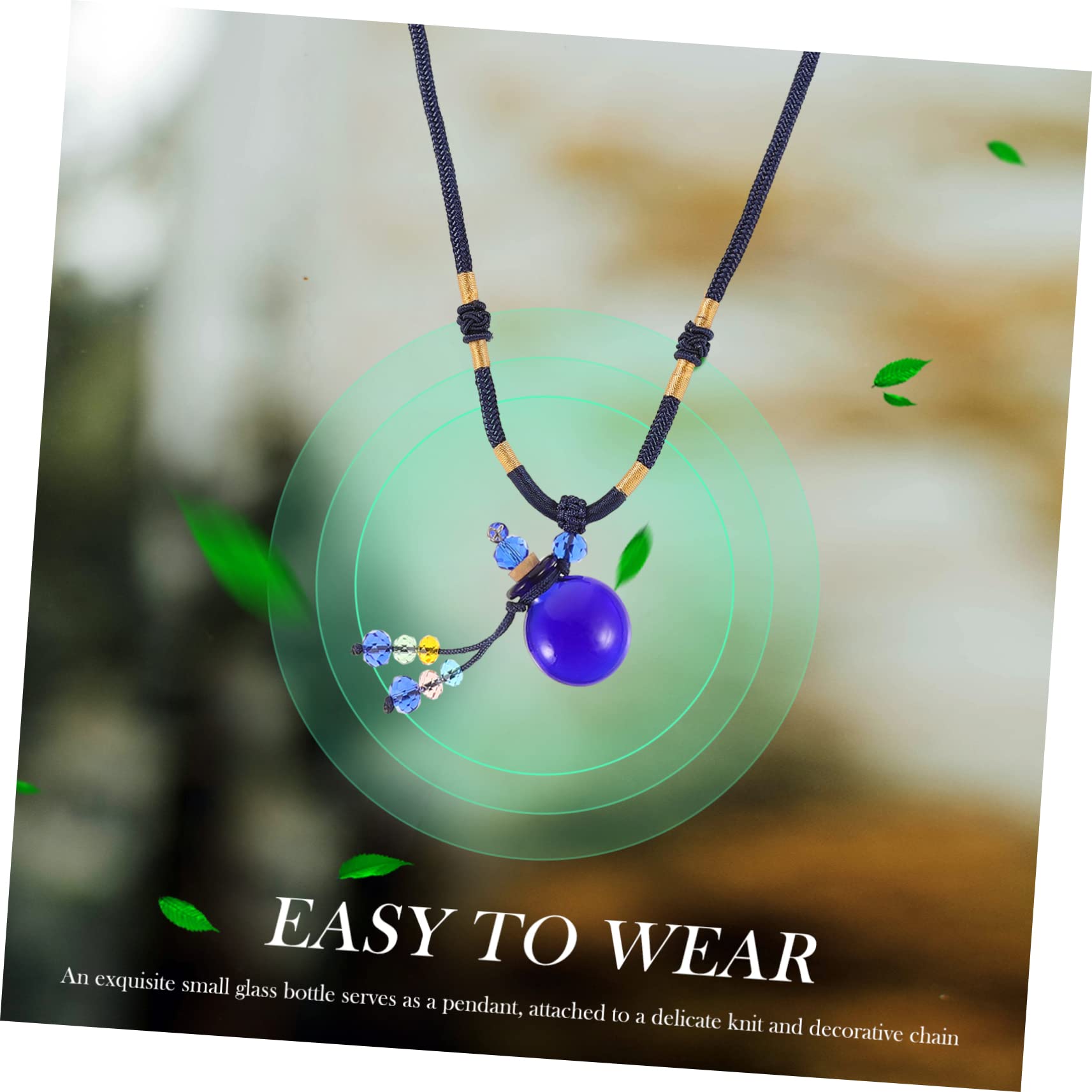 LIFKOME 4pezzi Collana Con Ciondolo Diffusore Di Oli Essenziali Pendente Creativo Per Accessorio Chic Per Eventi e Occasioni Speciali