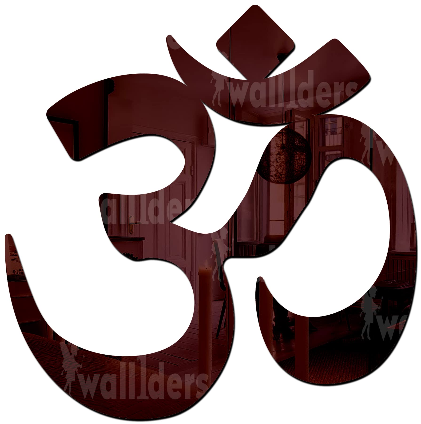 Wall1ders Om Mirror Stickers for Wall, Acrylic Mirror Wall Decor Sticker, Wall Mirror Stickers, Acrylic Stickers, Wall Stickers for Hall Room, Bed Room, Kitchen. (Brown) (B09PBGG27M) Amazon Price History, Amazon Price Tracker