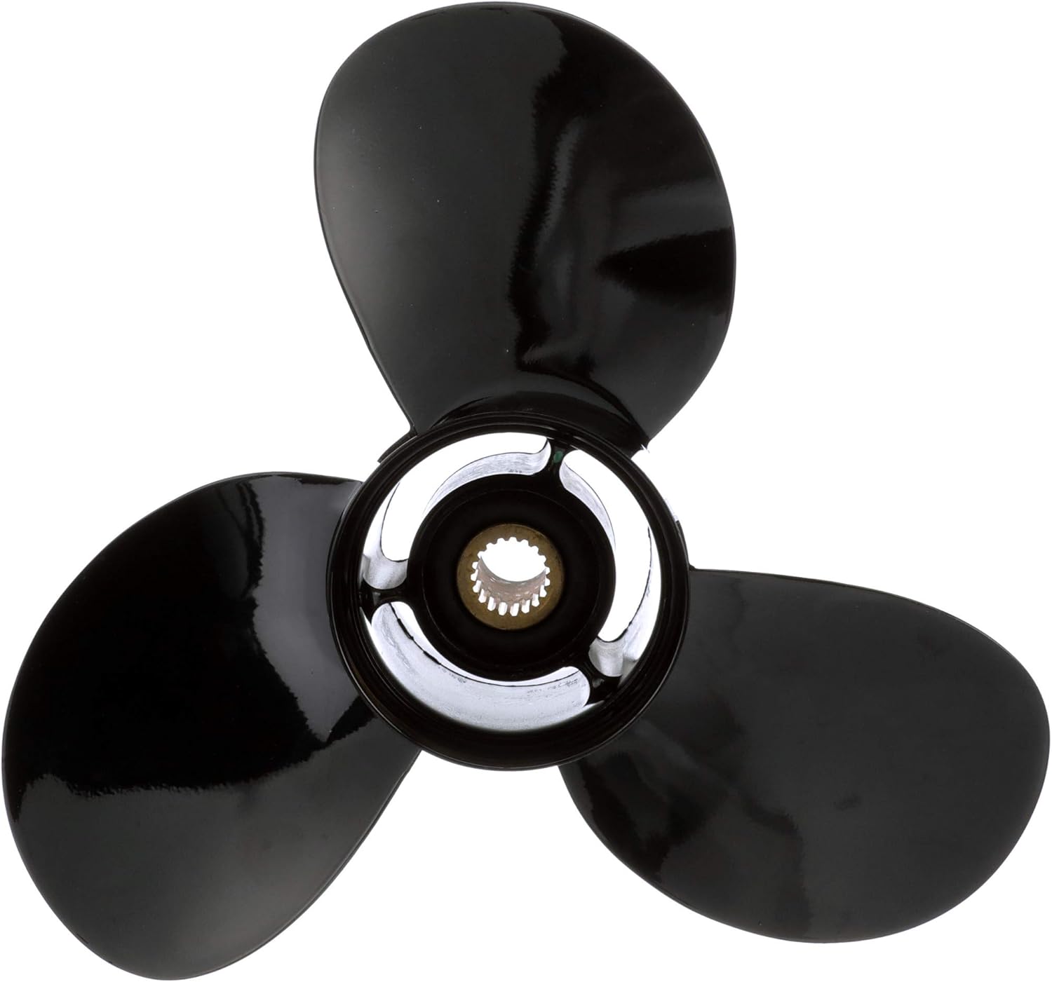 Quicksilver Black Diamond Bravo Two Propeller Black Finish
