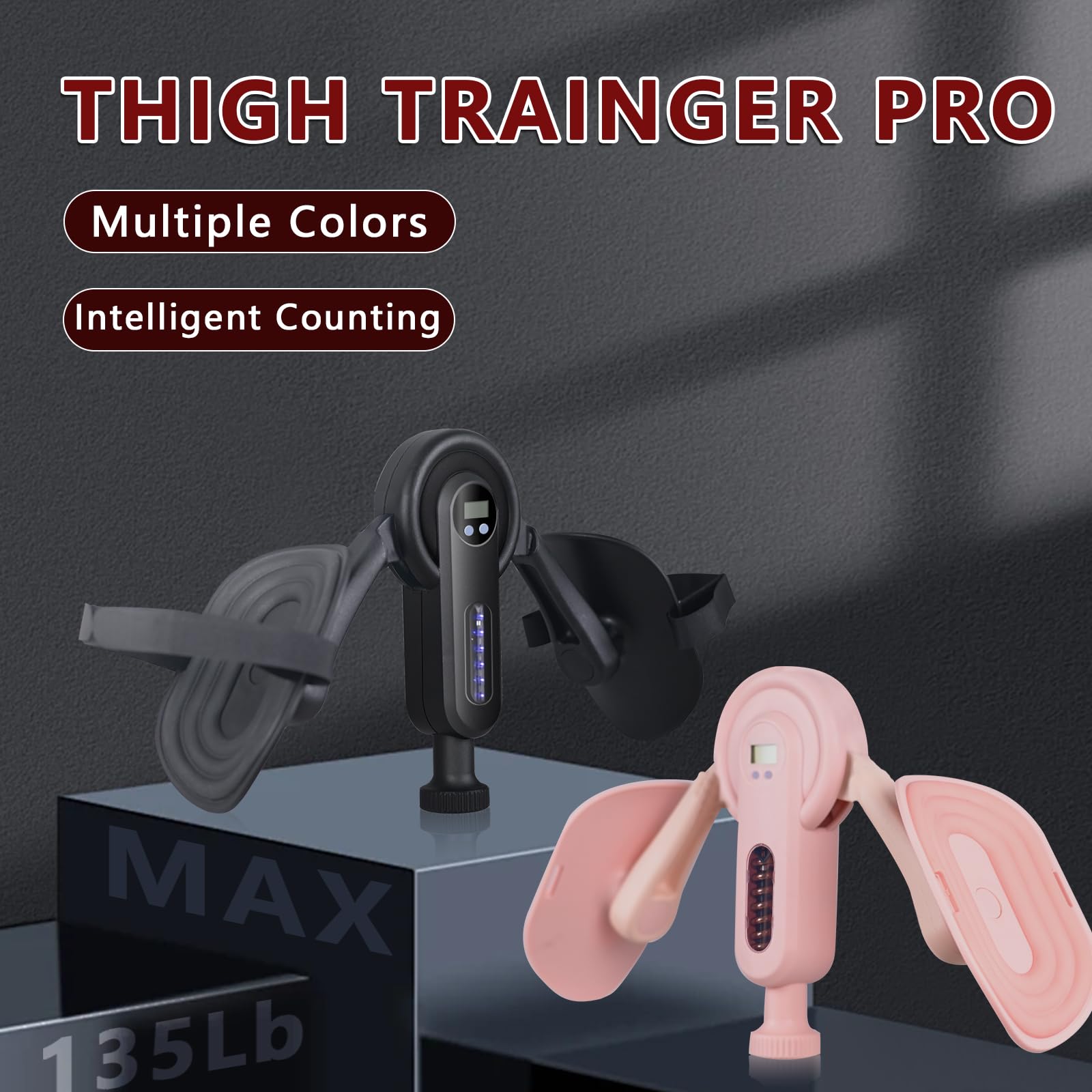 Kegal Exerciser - Attrezzo interno per rafforzare i muscoli interni con resistenza regolabile da 0 a 63,5 kg, fitness a casa, allenamento del pavimento pelvico per donne e uomini
